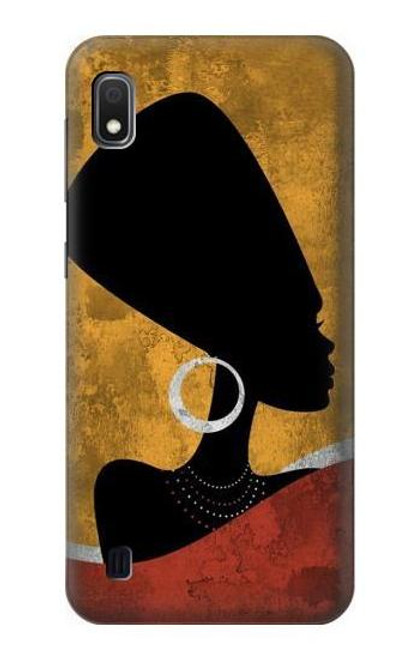 S3453 アフリカの女王ネフェルティティ African Queen Nefertiti Silhouette Samsung Galaxy A10 バックケース、フリップケース・カバー