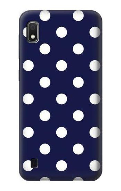 S3533 ブルーの水玉 Blue Polka Dot Samsung Galaxy A10 バックケース、フリップケース・カバー