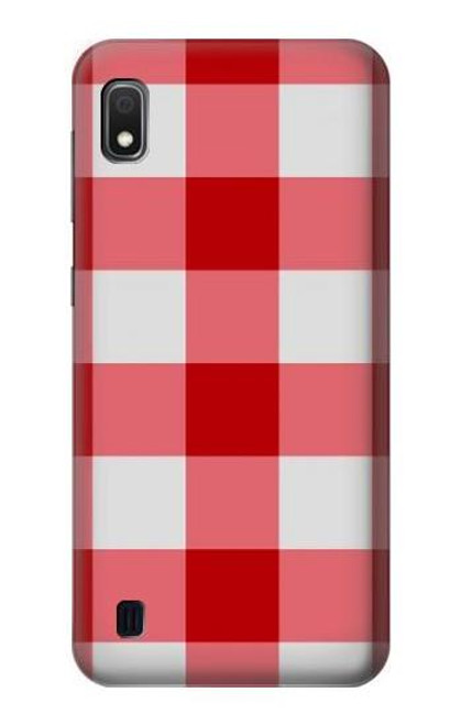 S3535 レッドギンガム Red Gingham Samsung Galaxy A10 バックケース、フリップケース・カバー