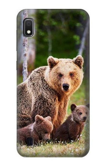 S3558 くまの家族 Bear Family Samsung Galaxy A10 バックケース、フリップケース・カバー