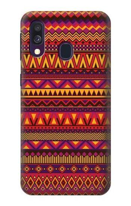 S3404 アステカパターン Aztecs Pattern Samsung Galaxy A40 バックケース、フリップケース・カバー
