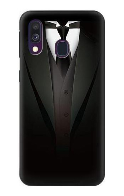 S3534 メンズスーツ Men Suit Samsung Galaxy A40 バックケース、フリップケース・カバー
