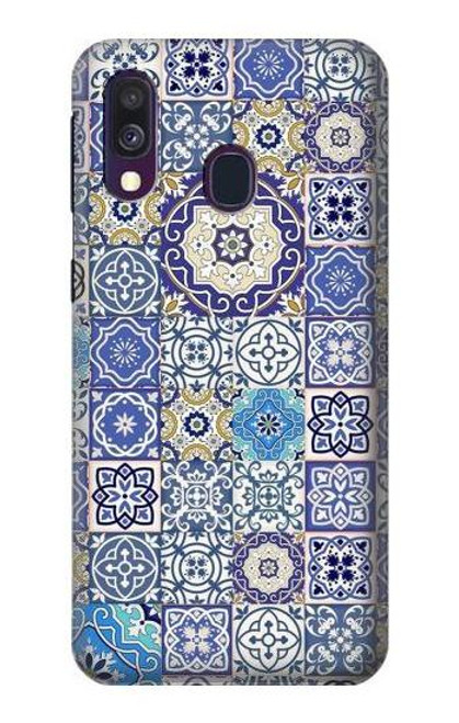 S3537 モロッコのモザイクパターン Moroccan Mosaic Pattern Samsung Galaxy A40 バックケース、フリップケース・カバー