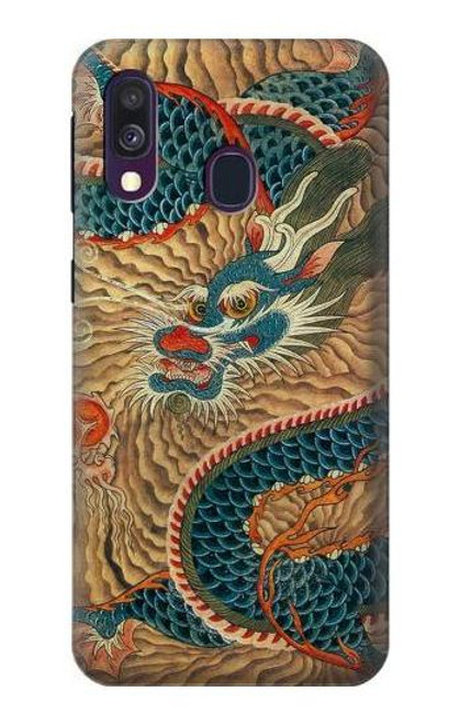S3541 ドラゴンクラウドペインティング Dragon Cloud Painting Samsung Galaxy A40 バックケース、フリップケース・カバー