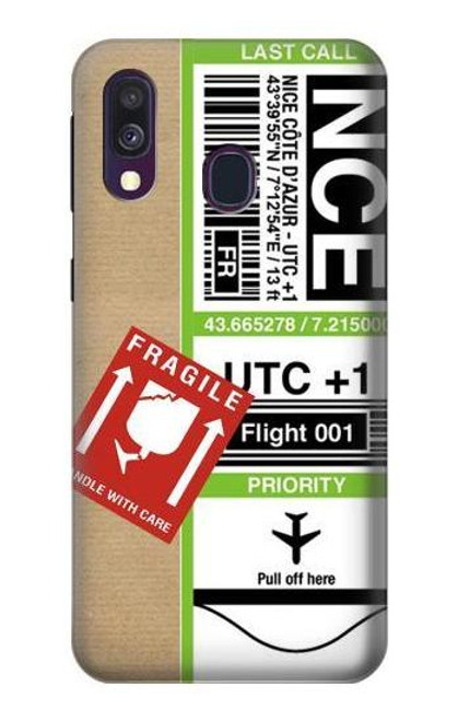 S3543 荷物タグアート Luggage Tag Art Samsung Galaxy A40 バックケース、フリップケース・カバー