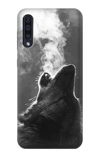 S3505 オオカミ Wolf Howling Samsung Galaxy A50 バックケース、フリップケース・カバー