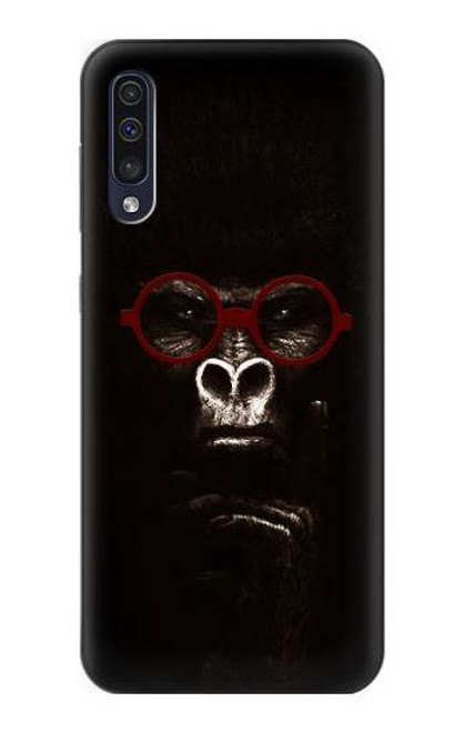 S3529 思考ゴリラ Thinking Gorilla Samsung Galaxy A50 バックケース、フリップケース・カバー