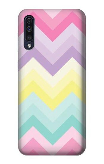 S3514 虹色ジグザグ Rainbow Zigzag Samsung Galaxy A70 バックケース、フリップケース・カバー