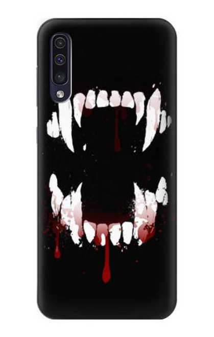 S3527 吸血鬼の歯 Vampire Teeth Bloodstain Samsung Galaxy A70 バックケース、フリップケース・カバー