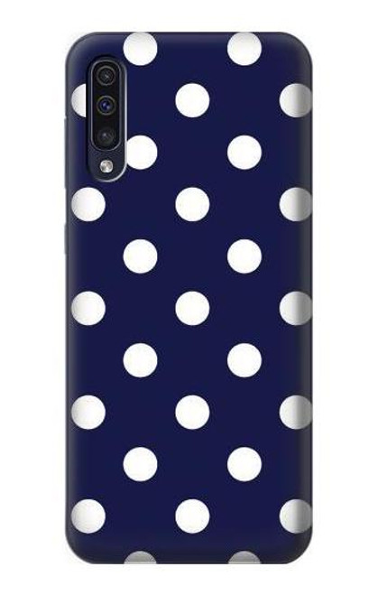 S3533 ブルーの水玉 Blue Polka Dot Samsung Galaxy A70 バックケース、フリップケース・カバー