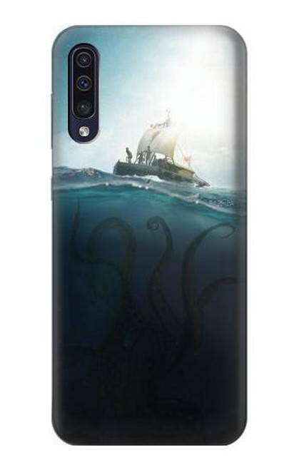 S3540 巨大なタコ Giant Octopus Samsung Galaxy A70 バックケース、フリップケース・カバー