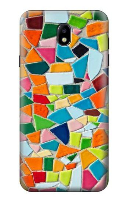 S3391 モザイクアートグラフィック Abstract Art Mosaic Tiles Graphic Samsung Galaxy J7 (2018), J7 Star バックケース、フリップケース・カバー