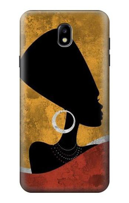 S3453 アフリカの女王ネフェルティティ African Queen Nefertiti Silhouette Samsung Galaxy J7 (2018), J7 Star バックケース、フリップケース・カバー