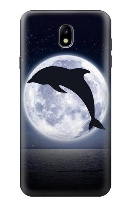 S3510 ドルフィン Dolphin Moon Night Samsung Galaxy J7 (2018), J7 Star バックケース、フリップケース・カバー
