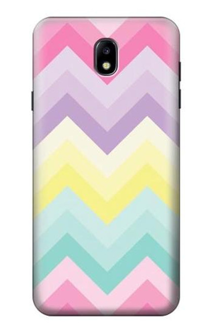 S3514 虹色ジグザグ Rainbow Zigzag Samsung Galaxy J7 (2018), J7 Star バックケース、フリップケース・カバー