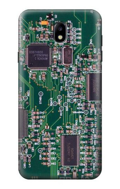 S3519 電子回路基板のグラフィック Electronics Circuit Board Graphic Samsung Galaxy J7 (2018), J7 Star バックケース、フリップケース・カバー