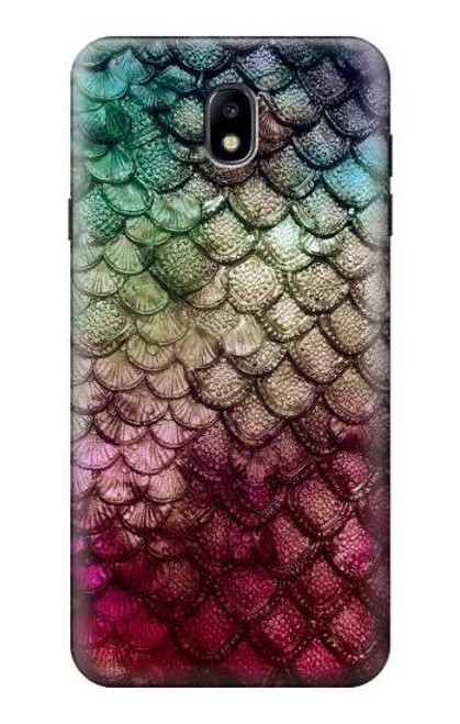 S3539 人魚の鱗 Mermaid Fish Scale Samsung Galaxy J7 (2018), J7 Star バックケース、フリップケース・カバー