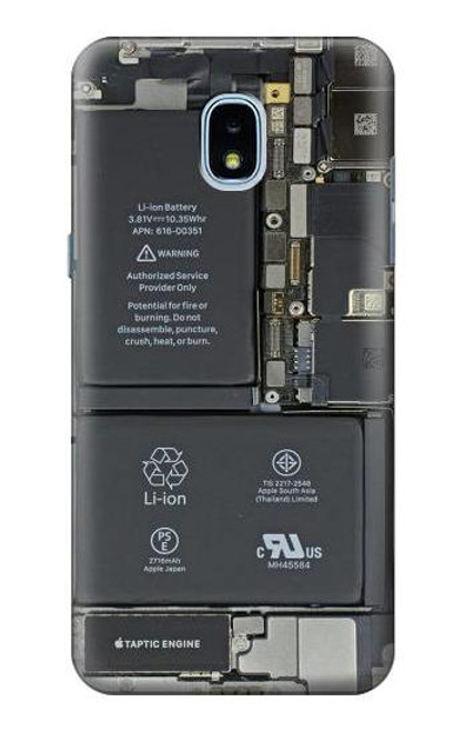 S3467 携帯電話の中のグラフィック Inside Mobile Phone Graphic Samsung Galaxy J3 (2018), J3 Star バックケース、フリップケース・カバー