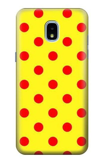 S3526 赤い水玉 Red Spot Polka Dot Samsung Galaxy J3 (2018), J3 Star バックケース、フリップケース・カバー