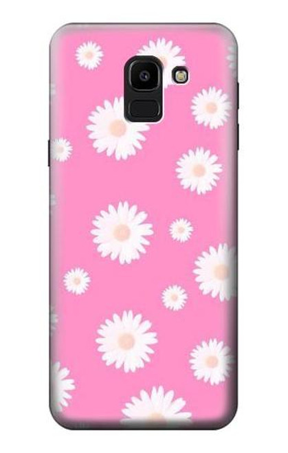 S3500 ピンクの花柄 Pink Floral Pattern Samsung Galaxy J6 (2018) バックケース、フリップケース・カバー