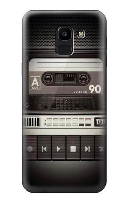 S3501 ビンテージカセットプレーヤー Vintage Cassette Player Samsung Galaxy J6 (2018) バックケース、フリップケース・カバー