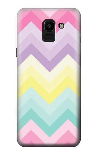 S3514 虹色ジグザグ Rainbow Zigzag Samsung Galaxy J6 (2018) バックケース、フリップケース・カバー