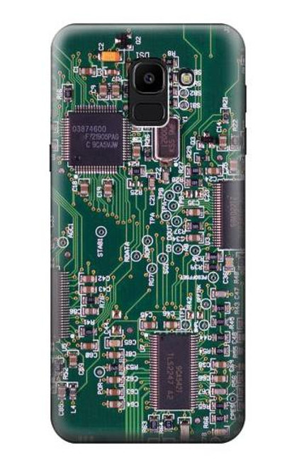 S3519 電子回路基板のグラフィック Electronics Circuit Board Graphic Samsung Galaxy J6 (2018) バックケース、フリップケース・カバー