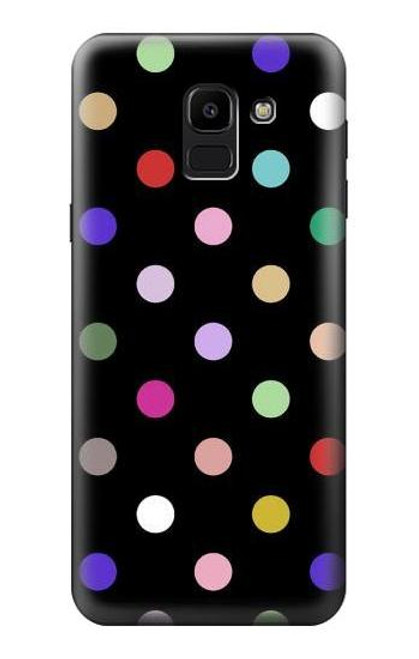 S3532 カラフルな水玉 Colorful Polka Dot Samsung Galaxy J6 (2018) バックケース、フリップケース・カバー