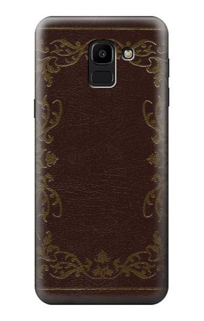 S3553 ヴィンテージブックカバー Vintage Book Cover Samsung Galaxy J6 (2018) バックケース、フリップケース・カバー