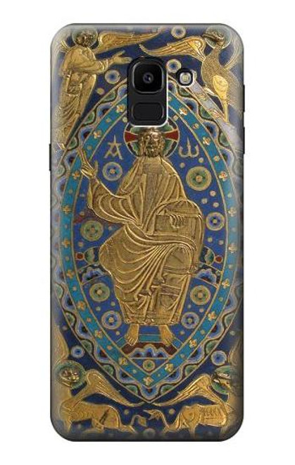 S3620 ブックカバーキリスト Book Cover Christ Majesty Samsung Galaxy J6 (2018) バックケース、フリップケース・カバー