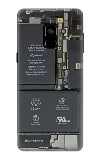 S3467 携帯電話の中のグラフィック Inside Mobile Phone Graphic Samsung Galaxy A8 (2018) バックケース、フリップケース・カバー