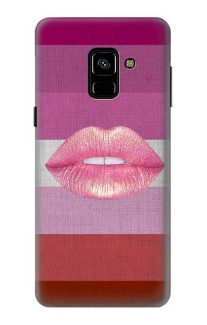 S3473 LGBTレズビアン旗 LGBT Lesbian Flag Samsung Galaxy A8 (2018) バックケース、フリップケース・カバー