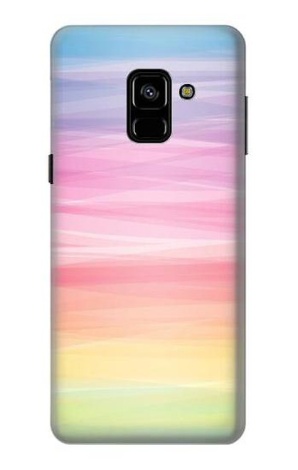 S3507 カラフルな虹 パステル Colorful Rainbow Pastel Samsung Galaxy A8 (2018) バックケース、フリップケース・カバー