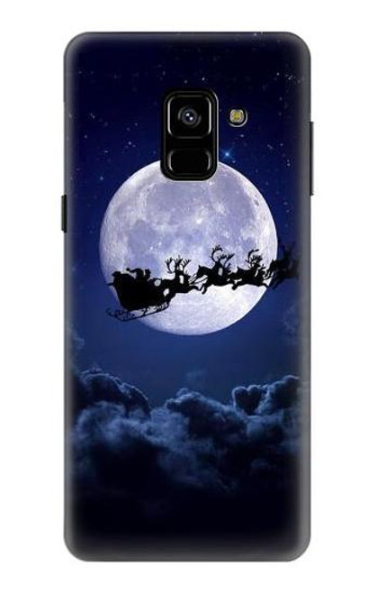 S3508 クリスマスサンタ Xmas Santa Moon Samsung Galaxy A8 (2018) バックケース、フリップケース・カバー