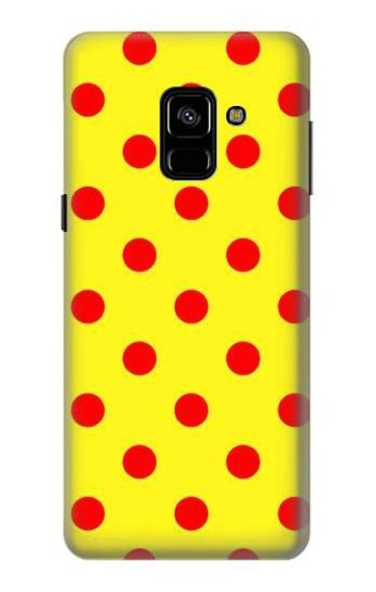 S3526 赤い水玉 Red Spot Polka Dot Samsung Galaxy A8 (2018) バックケース、フリップケース・カバー