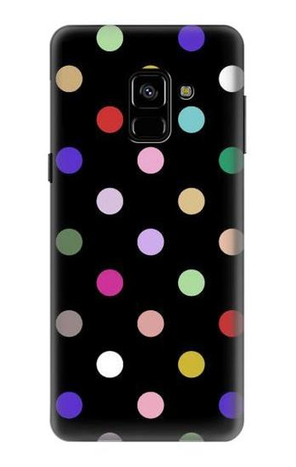 S3532 カラフルな水玉 Colorful Polka Dot Samsung Galaxy A8 (2018) バックケース、フリップケース・カバー