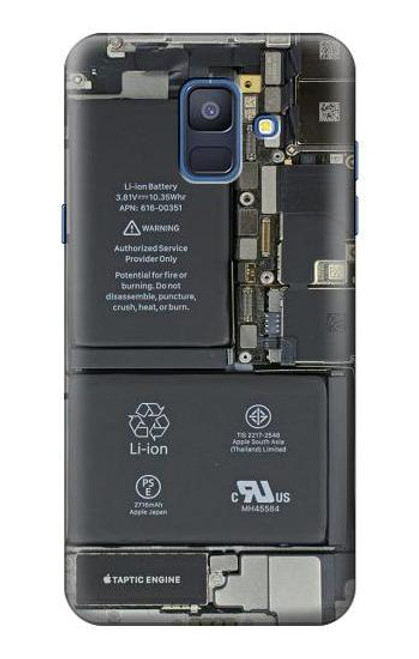 S3467 携帯電話の中のグラフィック Inside Mobile Phone Graphic Samsung Galaxy A6 (2018) バックケース、フリップケース・カバー