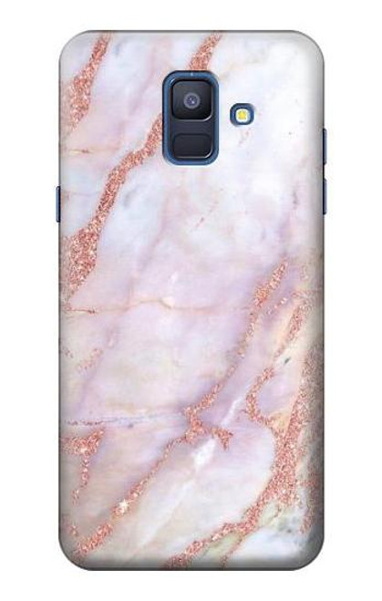 S3482 ピンクの大理石のグラフィックプリント Soft Pink Marble Graphic Print Samsung Galaxy A6 (2018) バックケース、フリップケース・カバー