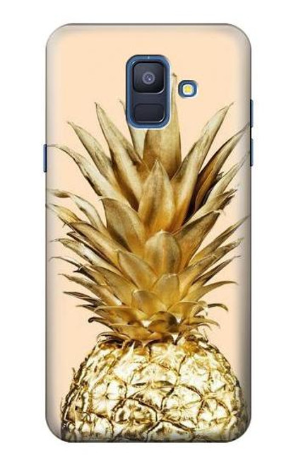 S3490 ゴールドパイナップル Gold Pineapple Samsung Galaxy A6 (2018) バックケース、フリップケース・カバー