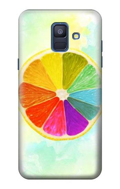 S3493 カラフルなレモン Colorful Lemon Samsung Galaxy A6 (2018) バックケース、フリップケース・カバー