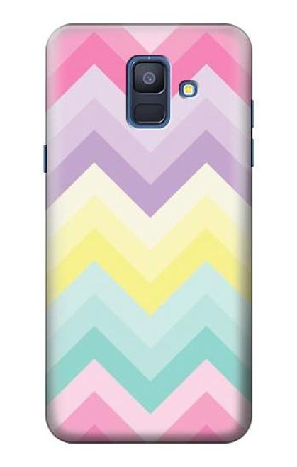 S3514 虹色ジグザグ Rainbow Zigzag Samsung Galaxy A6 (2018) バックケース、フリップケース・カバー