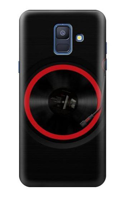 S3531 スピニングレコードプレーヤー Spinning Record Player Samsung Galaxy A6 (2018) バックケース、フリップケース・カバー