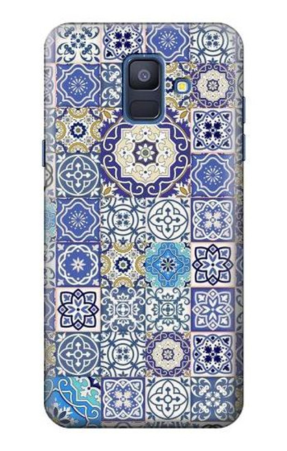 S3537 モロッコのモザイクパターン Moroccan Mosaic Pattern Samsung Galaxy A6 (2018) バックケース、フリップケース・カバー