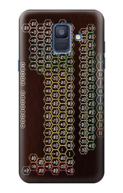 S3544 ネオンハニカム周期表 Neon Honeycomb Periodic Table Samsung Galaxy A6 (2018) バックケース、フリップケース・カバー