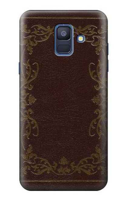 S3553 ヴィンテージブックカバー Vintage Book Cover Samsung Galaxy A6 (2018) バックケース、フリップケース・カバー