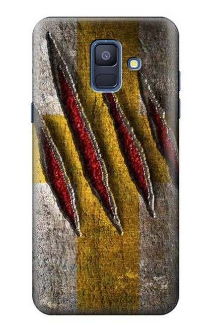 S3603 ウルヴァリンクロースラッシュ Wolverine Claw Slash Samsung Galaxy A6 (2018) バックケース、フリップケース・カバー