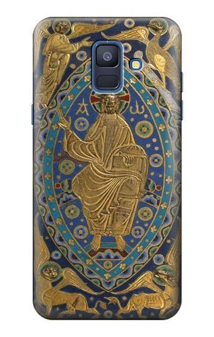 S3620 ブックカバーキリスト Book Cover Christ Majesty Samsung Galaxy A6 (2018) バックケース、フリップケース・カバー