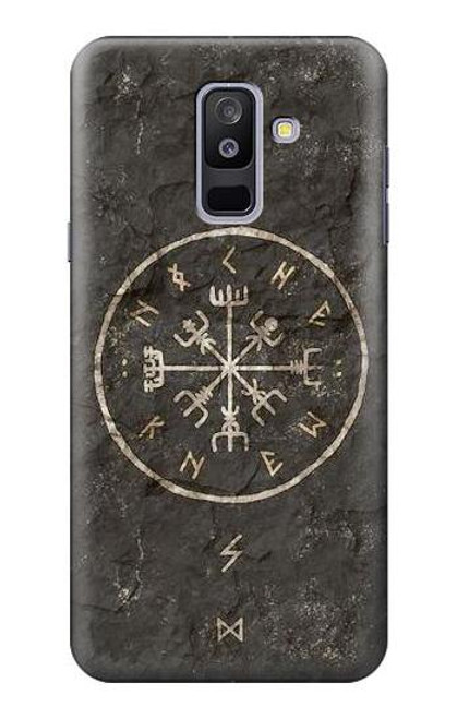 S3413 北欧の古代バイキングシンボル Norse Ancient Viking Symbol Samsung Galaxy A6+ (2018), J8 Plus 2018, A6 Plus 2018  バックケース、フリップケース・カバー