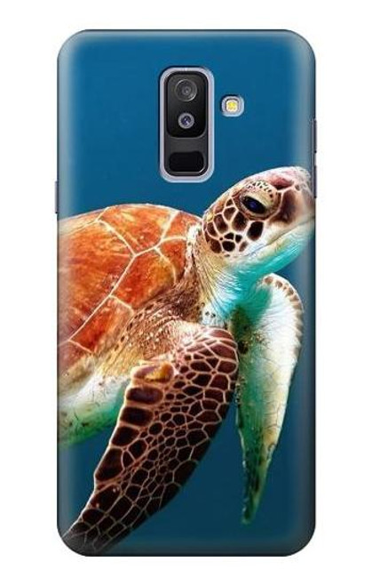 S3497 ウミガメ Green Sea Turtle Samsung Galaxy A6+ (2018), J8 Plus 2018, A6 Plus 2018  バックケース、フリップケース・カバー