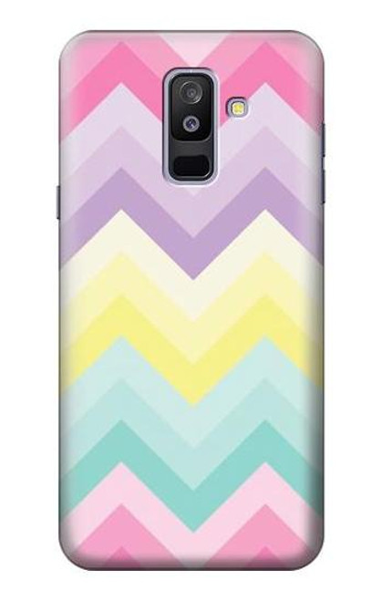 S3514 虹色ジグザグ Rainbow Zigzag Samsung Galaxy A6+ (2018), J8 Plus 2018, A6 Plus 2018  バックケース、フリップケース・カバー